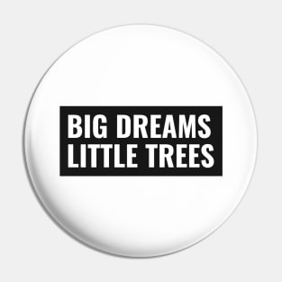 BIG DREAMS LITTLE TREES Pin