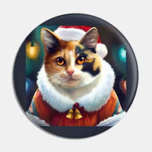 A Very Calico Christmas Pin