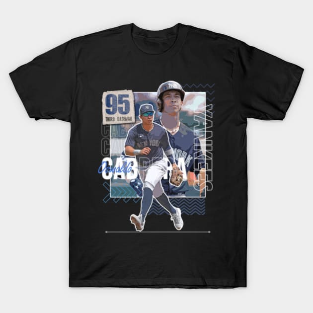 Rinkha Oswaldo Cabrera Baseball Paper Poster Yankees 6 T-Shirt