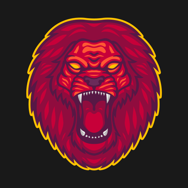 Lion Mascot by giggleapin