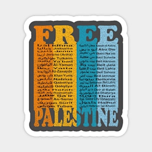 Free Palestine,Palestine cities, Palestine solidarity,Support Palestinian artisans,End occupation Magnet