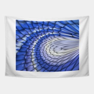 Yellow and blue abstract pattern background filling the frame Tapestry