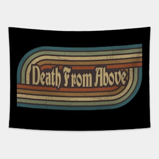 Death From Above Vintage Stripes Tapestry