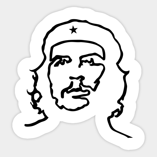 Che Guevara Line Art Design Che Guevara Autocollant Teepublic Fr