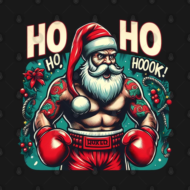 Ho Ho Hook - Boxing Champion Santa by PrintSoulDesigns