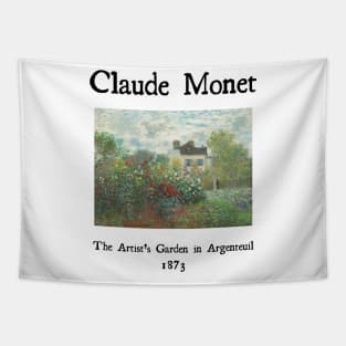 The Artist's garden in Argenteuil by Claude Monet Tapestry