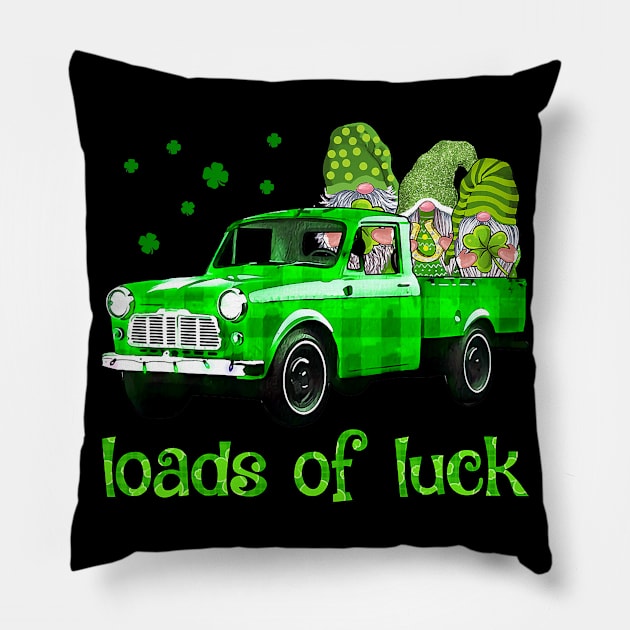 Loads of Luck Gnomes Funny Leprechaun Costume Patrick T-Shirt Pillow by waterbrookpanders