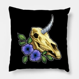 Unicorn Skull Pillow