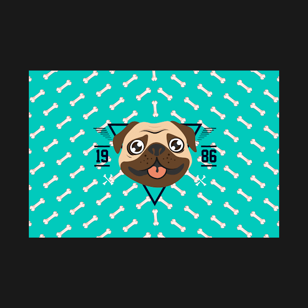 Dog Pug by timegraf