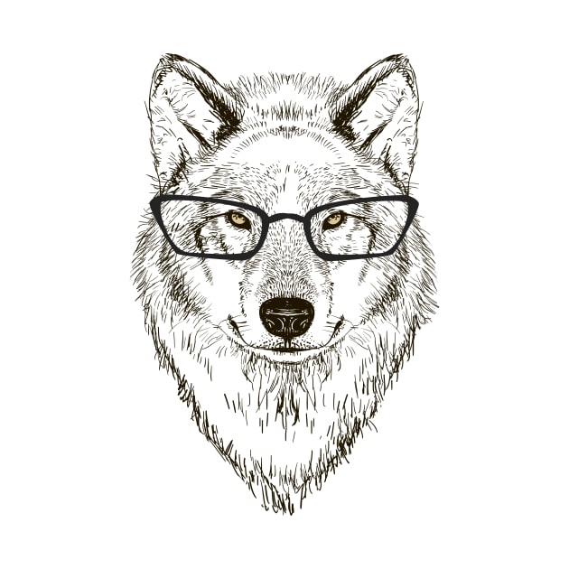 wolf head by EveFarb