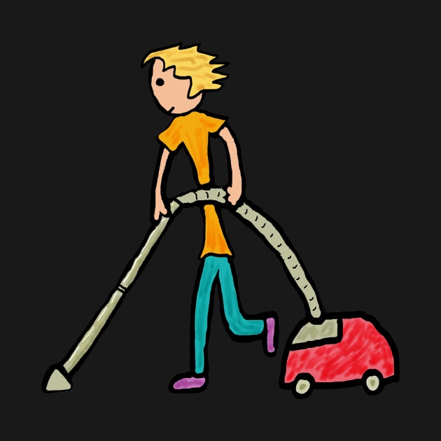 Vacuuming by Mark Ewbie