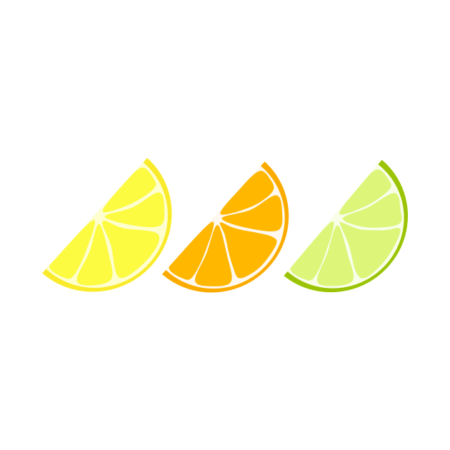 Citrus Wedges (white background) by elrathia