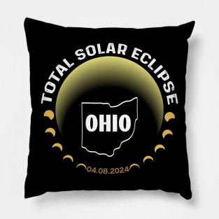 Ohio Solar Eclipse 2024 Party USA Totality 04 08 24 Total Pillow