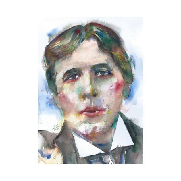 OSCAR WILDE watercolor portrait .7 by lautir