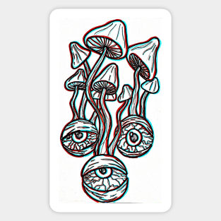 Trippy Mushroom Stickers Teepublic This tutorial shows the sketching and drawing steps from start to finish. trippy mushroom stickers teepublic