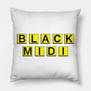 black midi waffle house Pillow