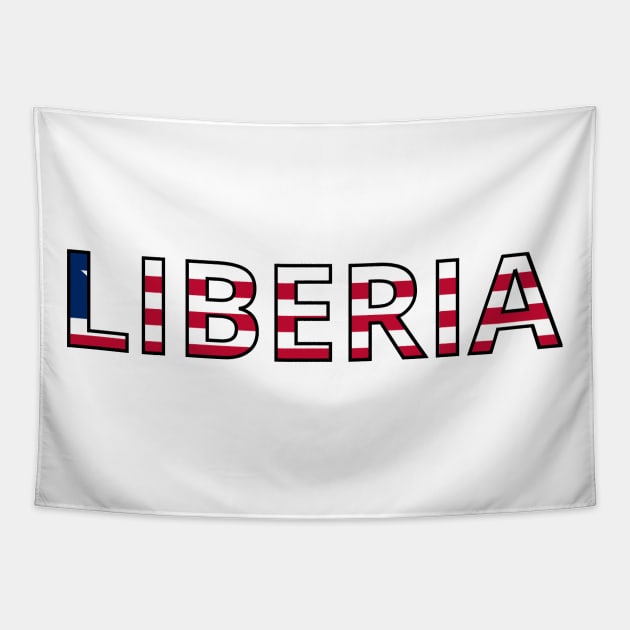 Drapeau Liberia Tapestry by Pixelforma