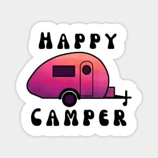 Happy Camper Teardrop Magnet