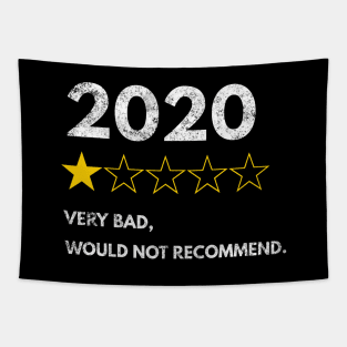 2020 very bad would not recommend, one star rating masks and t-shirt design Tapestry