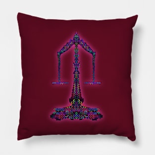 Libra 7c Maroon Pillow