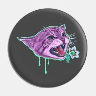 Here Kitty Kitty in Purple Pin