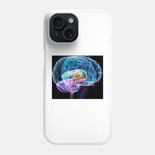 Brain anatomy, artwork (F003/0042) Phone Case