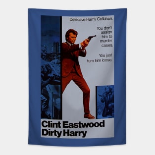 Classic Clint Eastwood Movie Poster - Dirty Harry Tapestry