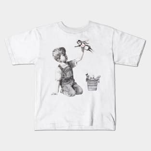Banksy Louis Vuitton Kid Purple T-Shirt