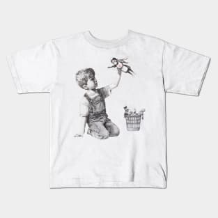 Banksy Louis Vuitton Kid Green T-Shirt