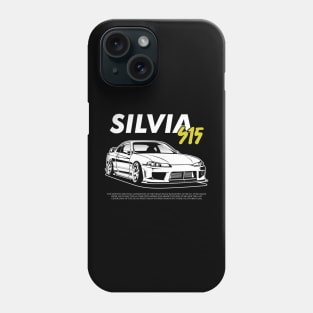 Silvia S15 (black print) Phone Case