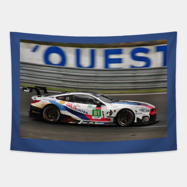 BMW M8 GTE 24 Hours of Le Mans 2018 Tapestry by Andy Evans Photos