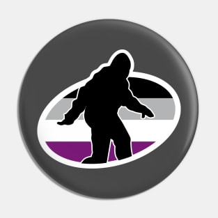 Asexual Bigfoot Cryptid Pride Pin