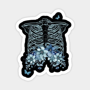 Floral Ribcage Magnet