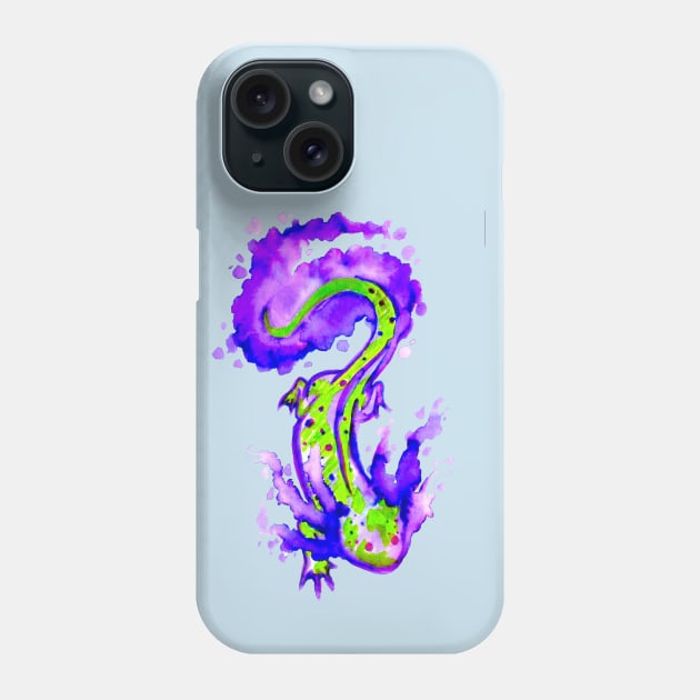 Axolotl Phone Case by Art of V. Cook