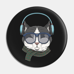 Cat Wearing Sunglasses Pin