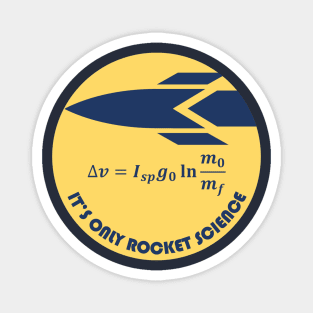 It's Only Rocket Science Rocket Equation Logo Magnet