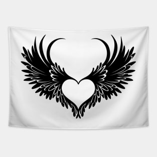 Winged angel heart Tapestry