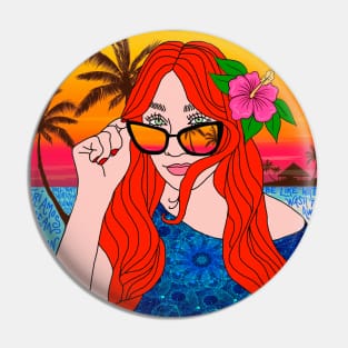 Another Girl's Paradise Pin