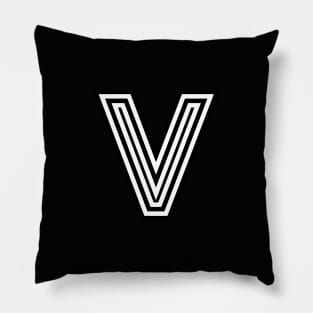 Letter V Pillow