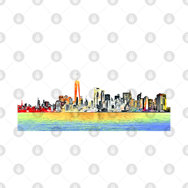 New York Skyline Cartoon by danieljanda