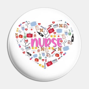 Nurse Love Nursing Student RN Life Thank You Pin