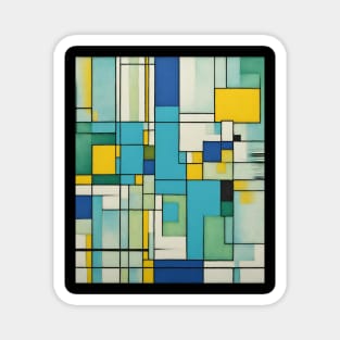 A Unique Gift For People Who Like Colorful And Expressive Shapes. Magnet