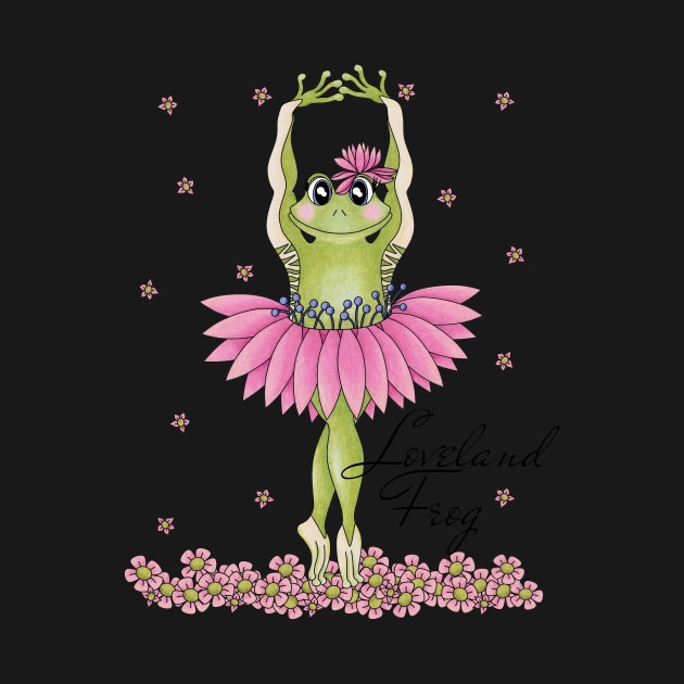 Loveland Frog - cute Cryptid ballerina by TJWArtisticCreations