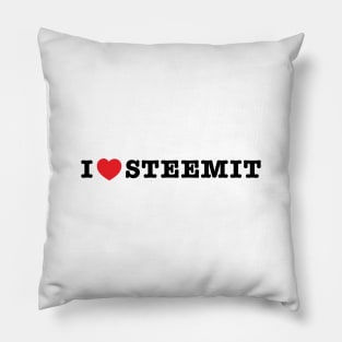 i love steemit t-shirt Pillow