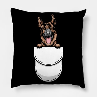 Funny German Shepherd Pocket Dog Pillow