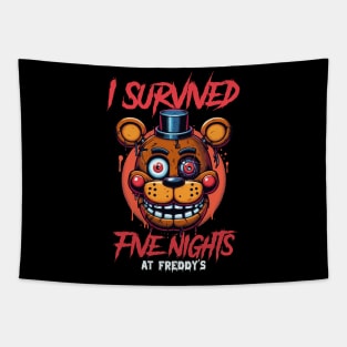 Five Nights at Freddy's I Survived Graphic Tee Tapestry