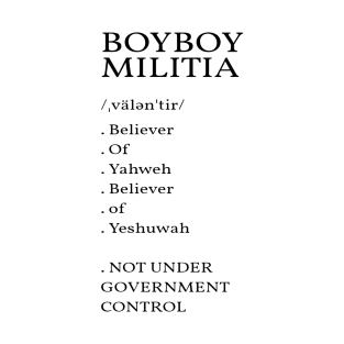 Boyboy Militia Dictionary collection (black) T-Shirt