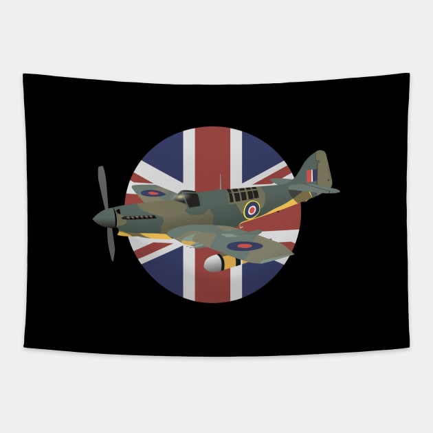 Fairey Firefly British WW2 Airplane Tapestry by NorseTech