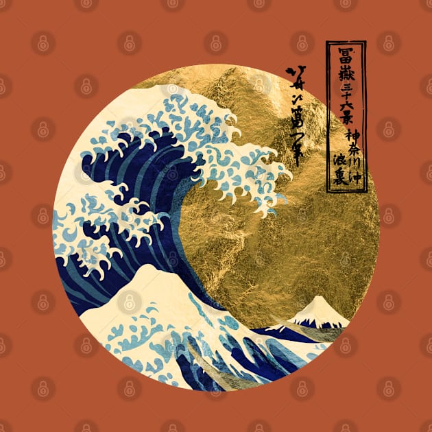 Golden Great Wave off Kanagawa by GreekTavern