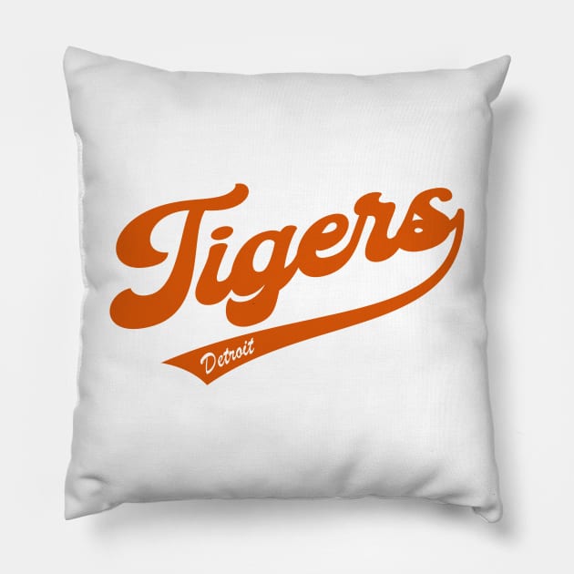 Detroit Tigers Pillow by Cemploex_Art